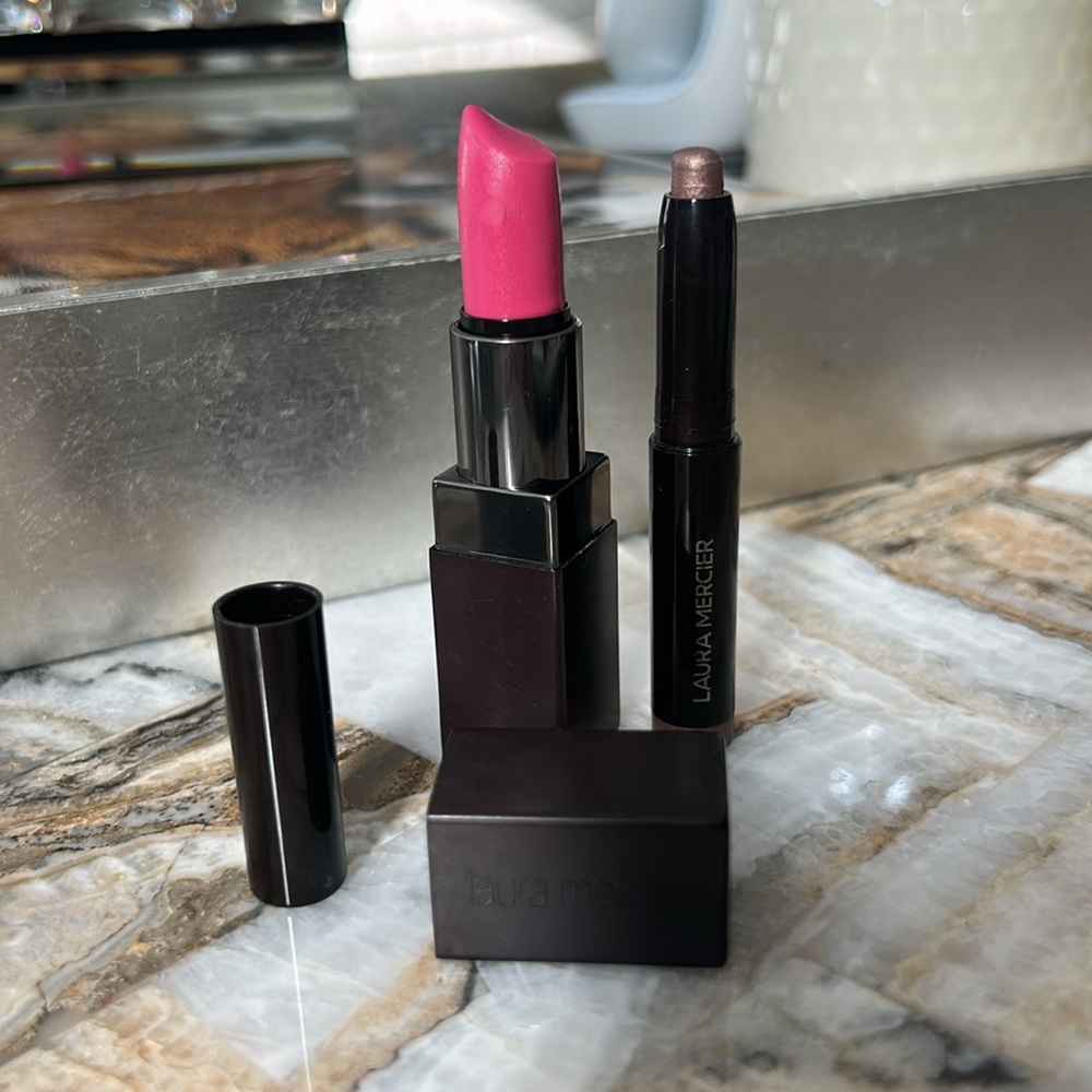 Laura Mercier Caviar Eyeshadow Stick and Velour Lipstick